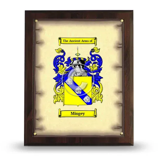 Mingey Coat of Arms Plaque