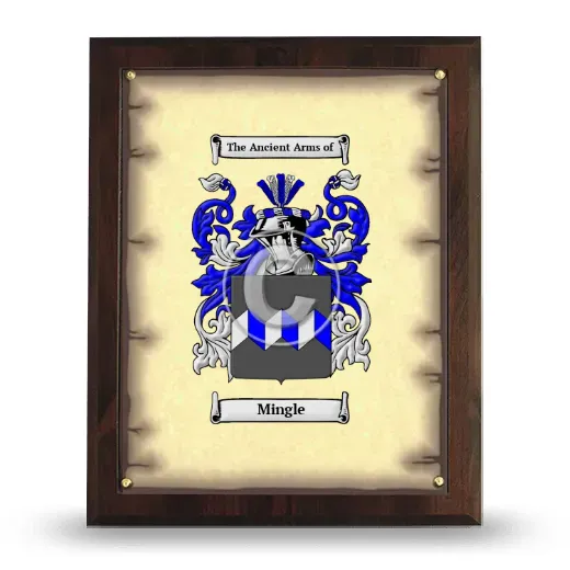Mingle Coat of Arms Plaque