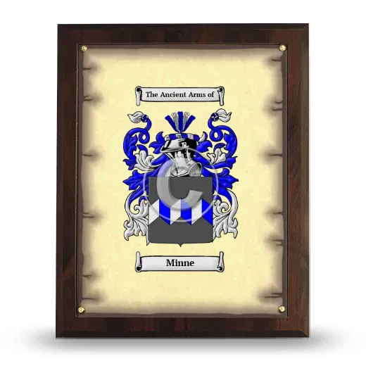 Minne Coat of Arms Plaque