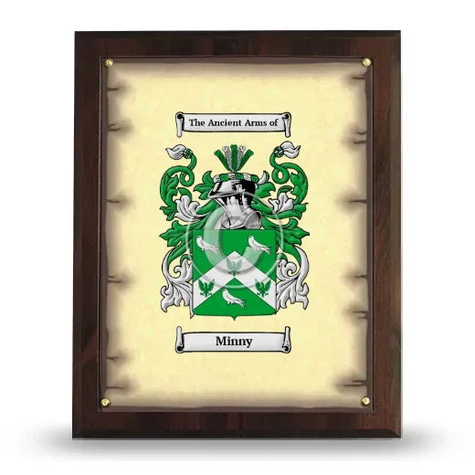 Minny Coat of Arms Plaque