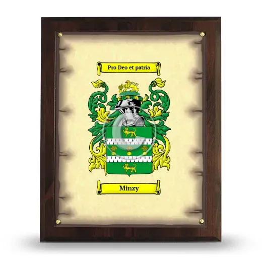 Minzy Coat of Arms Plaque
