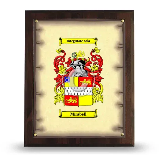 Mirabell Coat of Arms Plaque