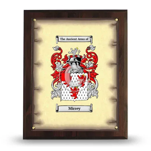 Mirrey Coat of Arms Plaque