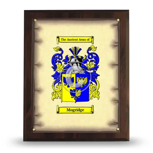 Mogridge Coat of Arms Plaque