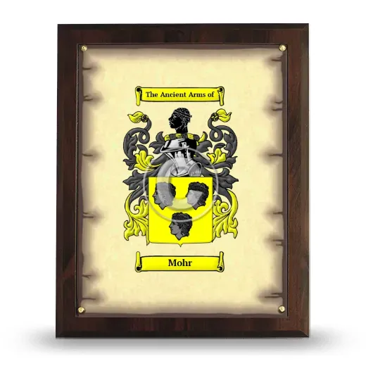 Mohr Coat of Arms Plaque