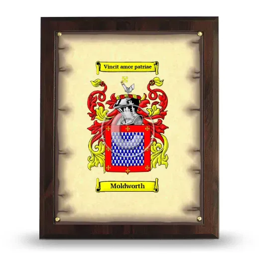 Moldworth Coat of Arms Plaque