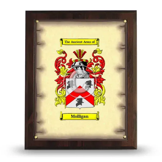 Molligan Coat of Arms Plaque