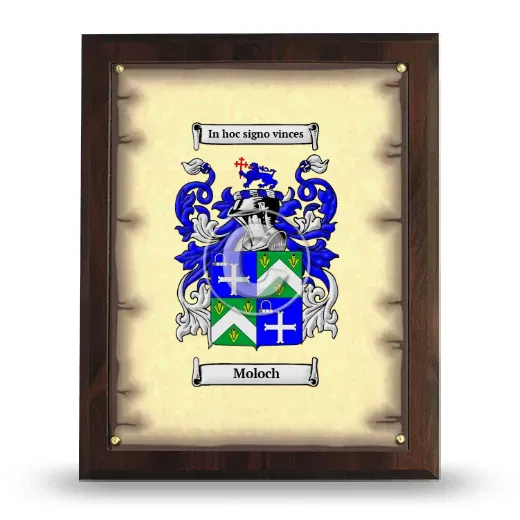 Moloch Coat of Arms Plaque