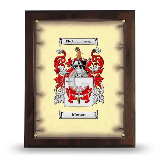 Monan Coat of Arms Plaque