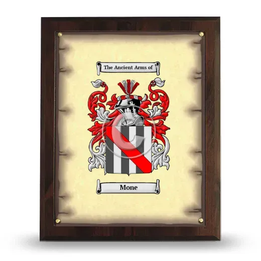 Mone Coat of Arms Plaque