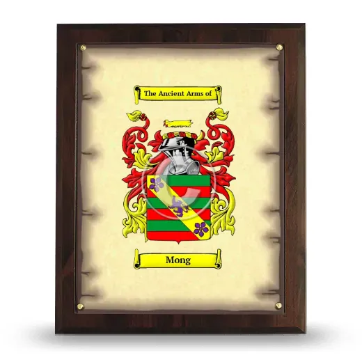 Mong Coat of Arms Plaque