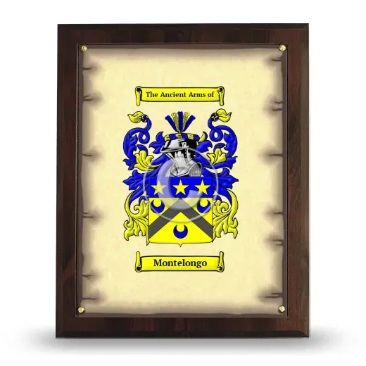 Montelongo Coat of Arms Plaque
