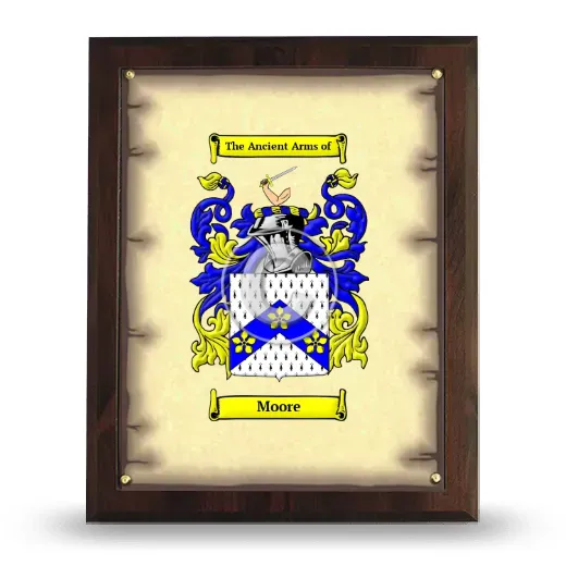Moore Coat of Arms Plaque