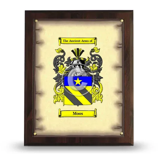 Moos Coat of Arms Plaque