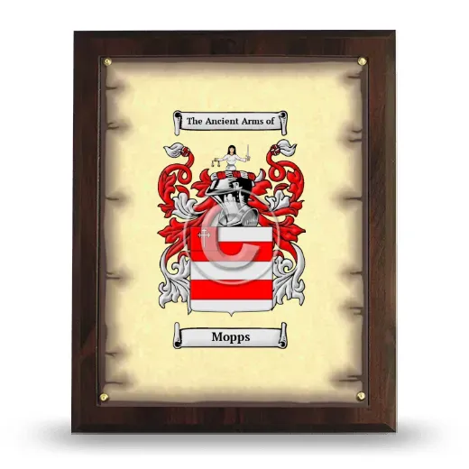 Mopps Coat of Arms Plaque