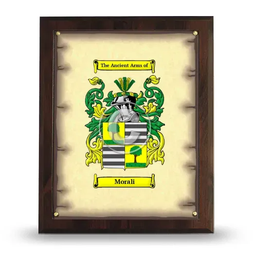 Morali Coat of Arms Plaque