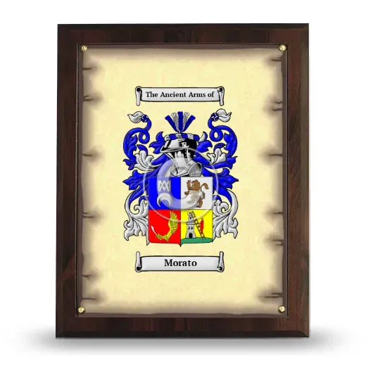 Morato Coat of Arms Plaque