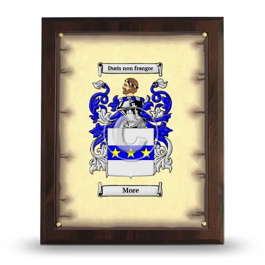 More Coat of Arms Plaque