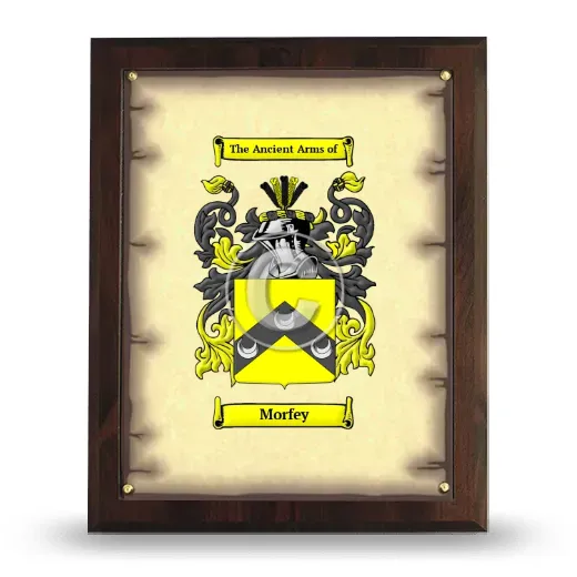 Morfey Coat of Arms Plaque