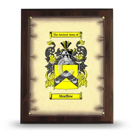 Morffew Coat of Arms Plaque