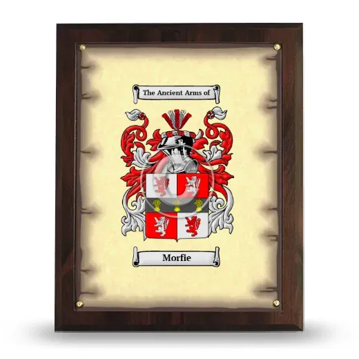 Morfie Coat of Arms Plaque