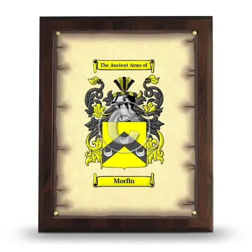 Morfin Coat of Arms Plaque
