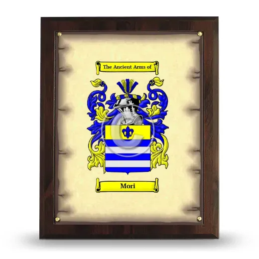 Mori Coat of Arms Plaque