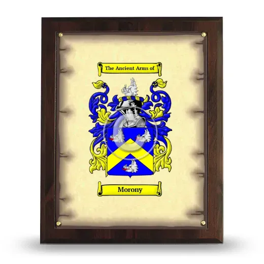 Morony Coat of Arms Plaque