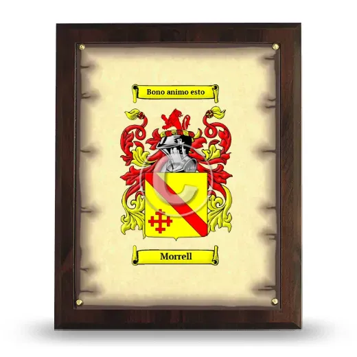 Morrell Coat of Arms Plaque