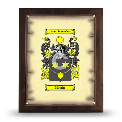 Morrin Coat of Arms Plaque