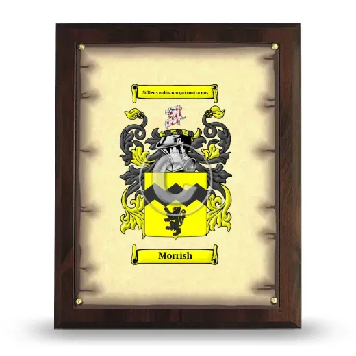 Morrish Coat of Arms Plaque