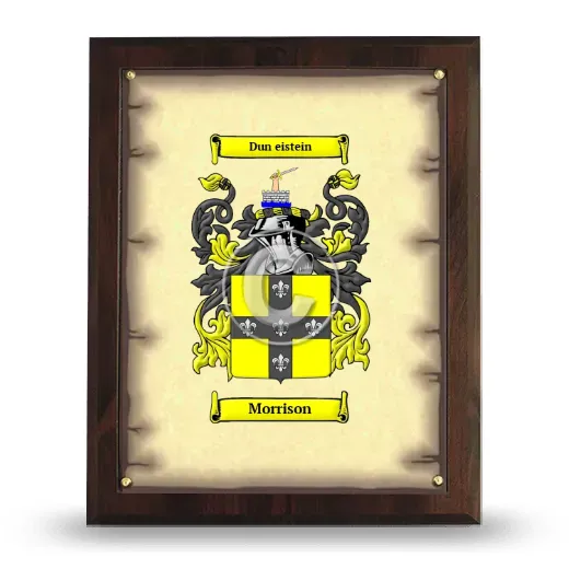 Morrison Coat of Arms Plaque