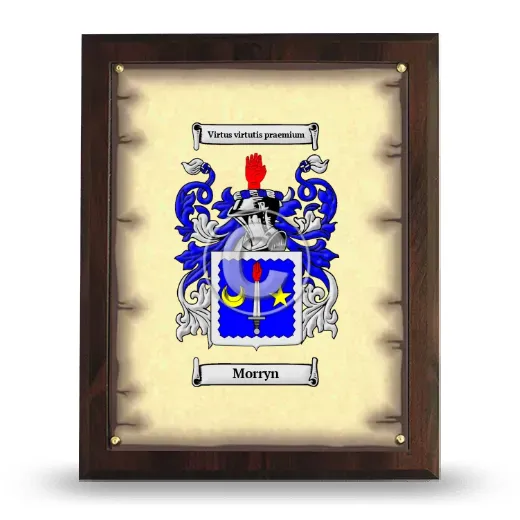 Morryn Coat of Arms Plaque