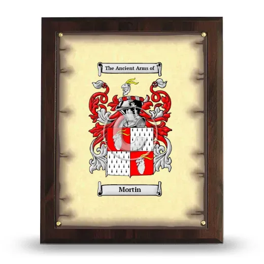 Mortin Coat of Arms Plaque