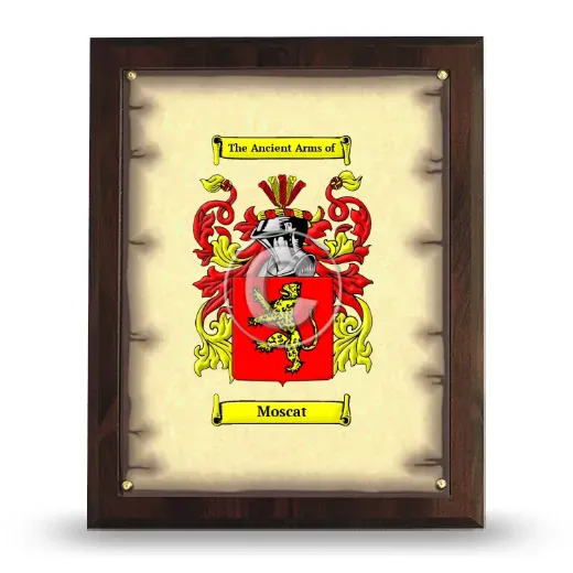 Moscat Coat of Arms Plaque