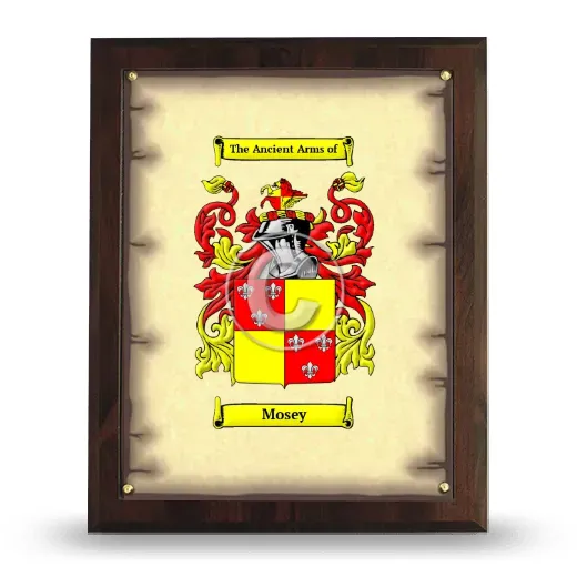 Mosey Coat of Arms Plaque