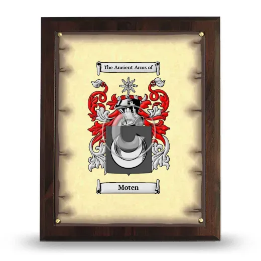 Moten Coat of Arms Plaque