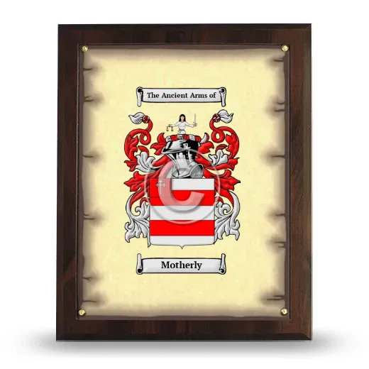 Motherly Coat of Arms Plaque