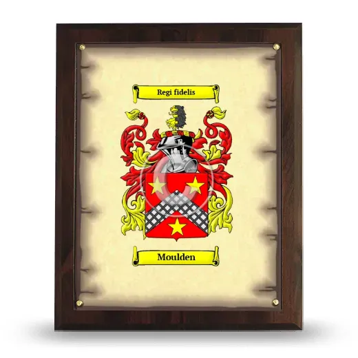 Moulden Coat of Arms Plaque