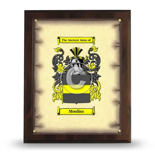 Moulins Coat of Arms Plaque