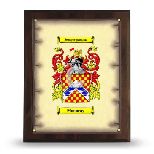 Mouncay Coat of Arms Plaque
