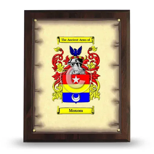 Moxom Coat of Arms Plaque