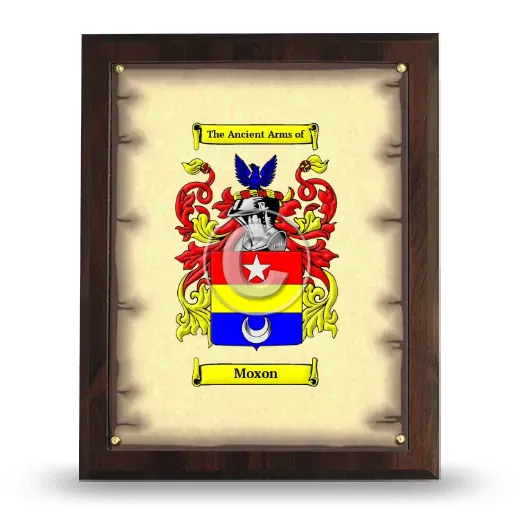 Moxon Coat of Arms Plaque