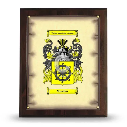 Mueller Coat of Arms Plaque
