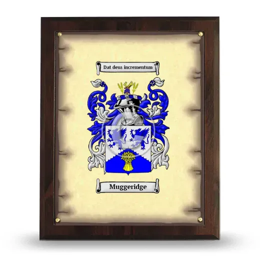 Muggeridge Coat of Arms Plaque