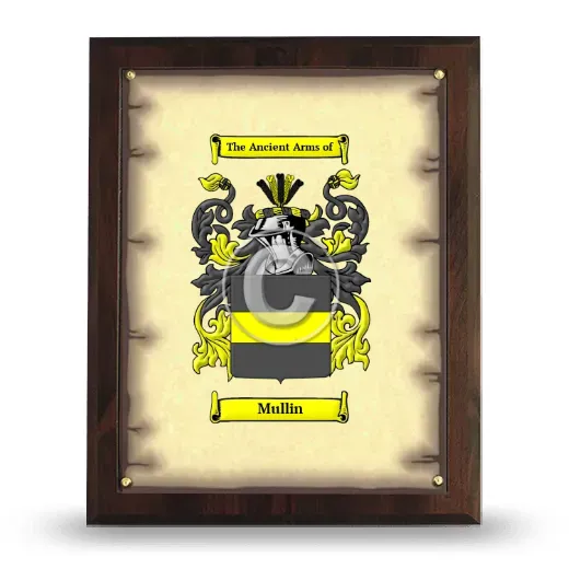 Mullin Coat of Arms Plaque