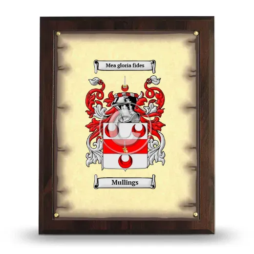 Mullings Coat of Arms Plaque