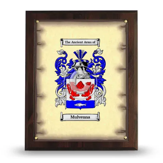 Mulvenna Coat of Arms Plaque