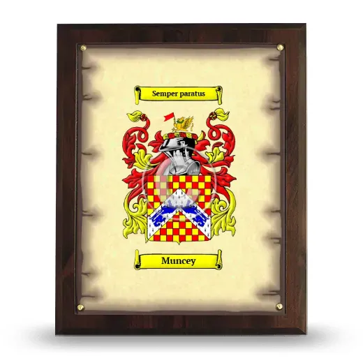 Muncey Coat of Arms Plaque