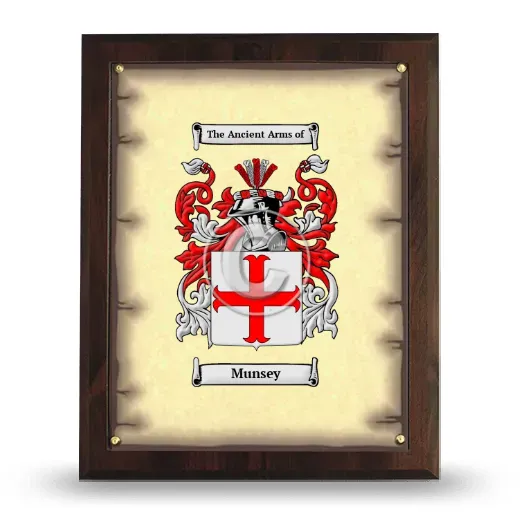 Munsey Coat of Arms Plaque